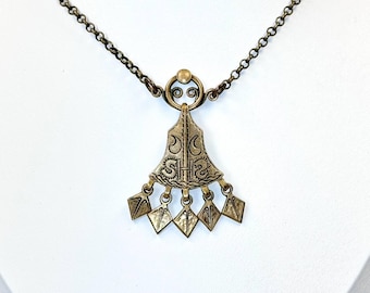 Broche colgante de bronce SIGMUND ESPELAND, collar vintage "SE Snorre Bronse", vikingo celta, Noruega