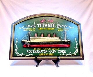 Targa In Metallo Retrò Film Titanic - 30x20 Cm - Decorazione Parete Per Bar, Pub, Casa - Regalo Originale