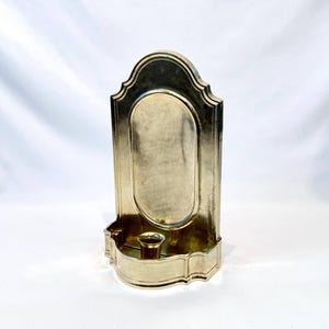 Single Mid Century Swedish Brass Sconce