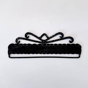 Bell Pull Hangers Metal Wrought Embroidery Hangers Norwegian Tapestry Klokkestreng Supplies DIY Scandinavian Tapestry Hangers Black