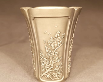 Royal Selangor Intricately Carved Pewter Four Seasons Vase Small 