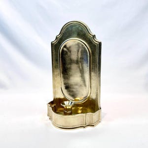 Single Mid Century Swedish Brass Sconce