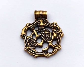 Colgante de bronce estilo vikingo vintage, serie Sigmund Espeland Noruega Snorre