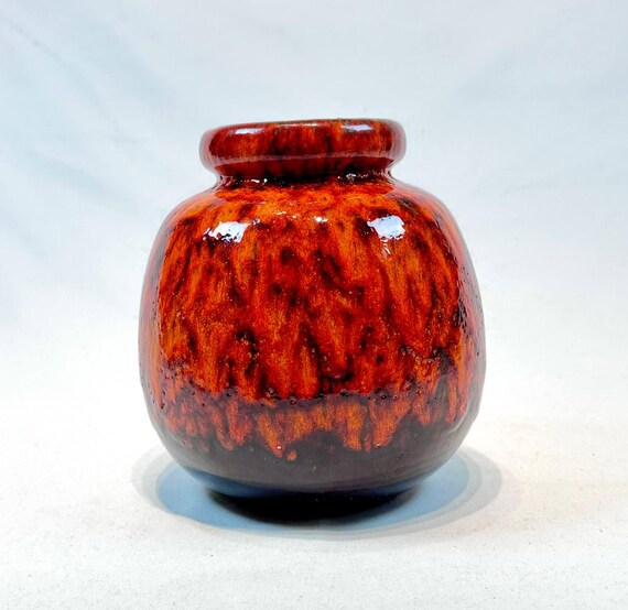 ヴィンテージフラワーベース ヨーロッパ ドイツ ファットラヴァ 32cm