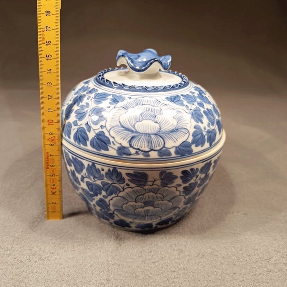 ヴィンテージ 蓋付き磁器瓶、中国 - Etsy 日本