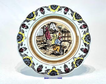 Vintage Delft Polychrome Wandplatte Made in Holland