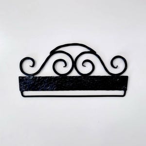 Bell Pull Hangers Metal Wrought Embroidery Hangers Norwegian Tapestry Klokkestreng Supplies DIY Scandinavian Tapestry Hangers Black