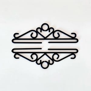 Bell Pull Hangers Metal Wrought Embroidery Hangers Norwegian Tapestry Klokkestreng Supplies DIY Scandinavian Tapestry Hangers Black