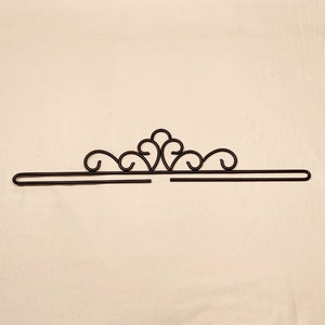 Bell Pull Hangers Metal Wrought Embroidery Hangers Norwegian Tapestry Klokkestreng Supplies DIY Scandinavian Tapestry Hangers Black