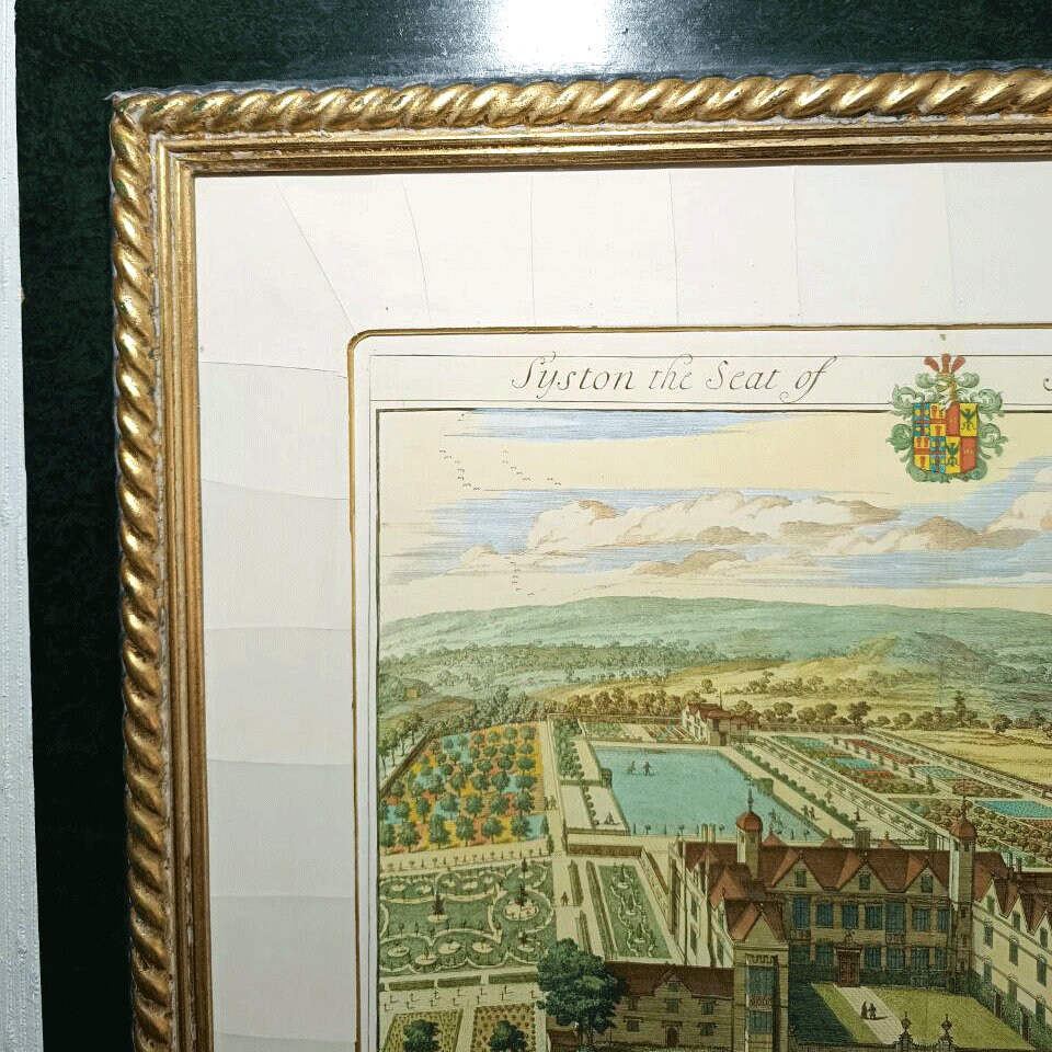 18th Century Johannes Kip Engraving: Syston Park Estate, Framed - Etsy