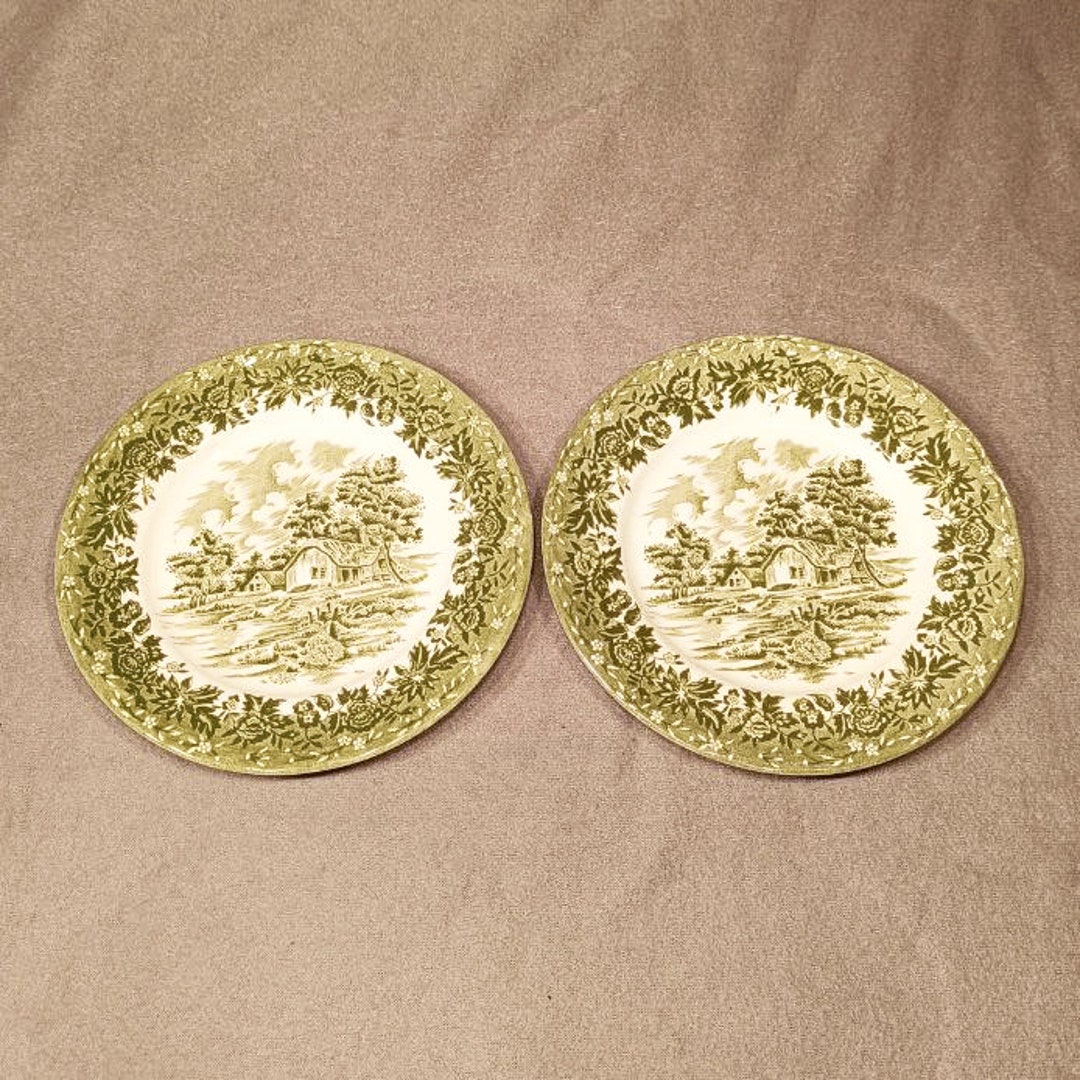 W H Grindley country Style Plates Staffordshire English Ironstone w-h-grindley-country-style-plates-staffordshire-english-ironstone