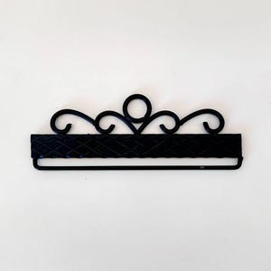 Bell Pull Hangers Metal Wrought Embroidery Hangers Norwegian Tapestry Klokkestreng Supplies DIY Scandinavian Tapestry Hangers Black