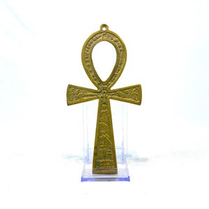 Brass Ankh Cross For Meditation Healing Other Spiritual Work - Handmade