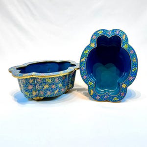 Pair of Gilt-Bronze and Cloisonné Enamel Jardinieres