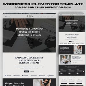 hera wordpress elementor , elementor wordpress template , wordpress template , wordpress website template , website template