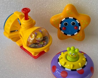 Lot of 3 Vintage Burger King Kids' Meal Toys Rugrats Go Wild, Sassy Rattles