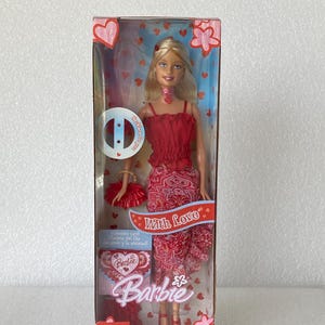 Barbie With Love Valentine Doll with Necklace and Card 2005 Mattel H8254