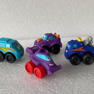 Lot of 4 Tonka Lil&#39; Chuck and Friends Trucks 2005-2008 Plastic Vehicles
