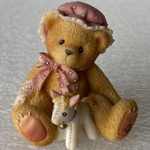 Enesco Cherished Teddies Figurine: &quot;Reach Out&quot; Bear with Horse
