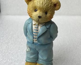 Enesco 1993 Cherished Teddies DAD "A Father Is The Bearer Of Strength" #624888
