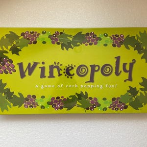 The Wineopoly Monopoly Wine Style 2004 Board Game by Late for the Sky - New Sealed
