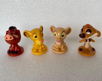 Limited Disney THE LION KING Kellogg's 2003 Mini Bobble Heads Complete Set of 4