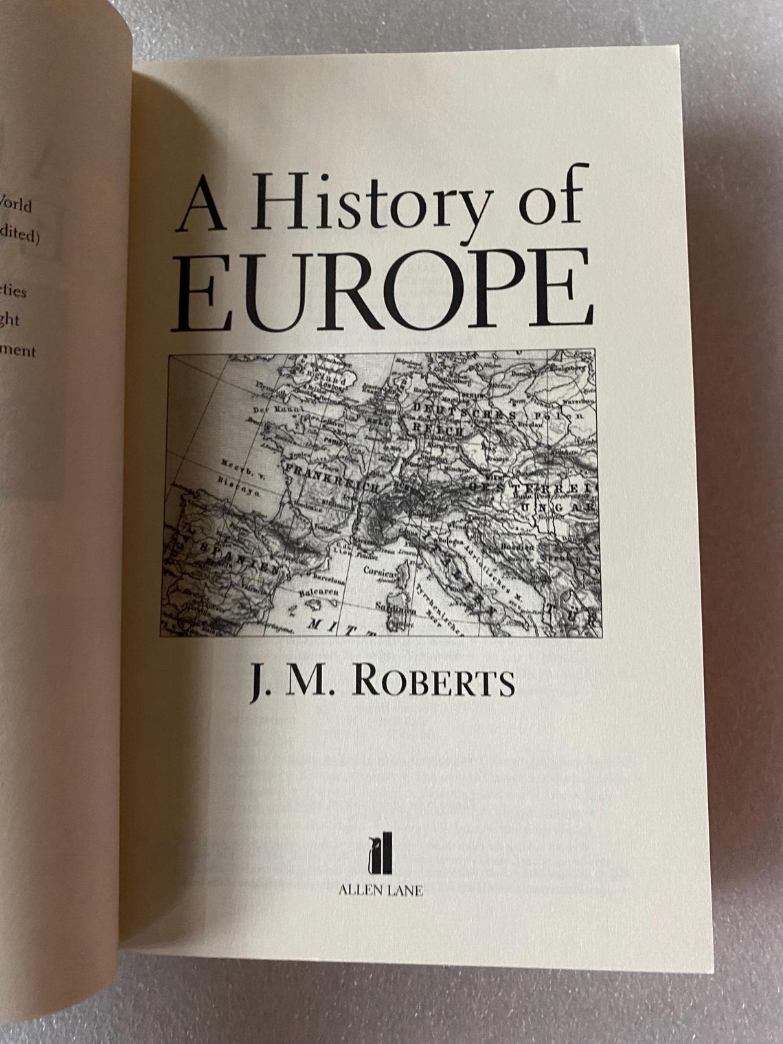 A History of Europe by J. M. Roberts - First American Edition Paperback 1997 - Etsy