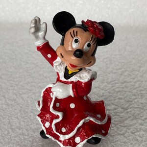 Disney Mickey Mouse Matador & Minnie Flamenco Dancer Vintage Bullyland Figures Made in Germany image 2