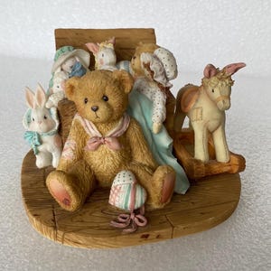 Vintage Cherished Teddies Figurine: Christopher, Old Friends #950483