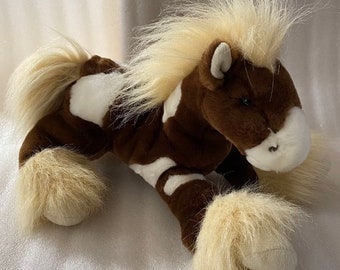 Animal Alley Vintage Plush Horse Pony Stuffed Animal 18" Long