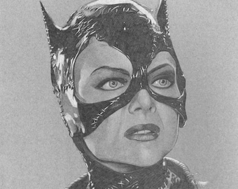 Catwoman Michelle Pfeiffer Pencil Drawing