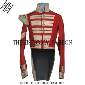 British Regimental Red Wool Coat: Light Infantry Officer&#39;s Jacket
