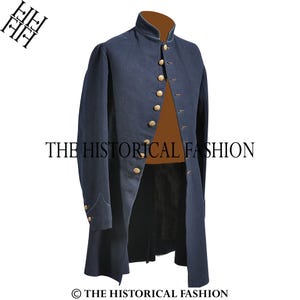 Men&#39;s 1858 Federal Infantry Wool Frock Coat - Historical Fashion