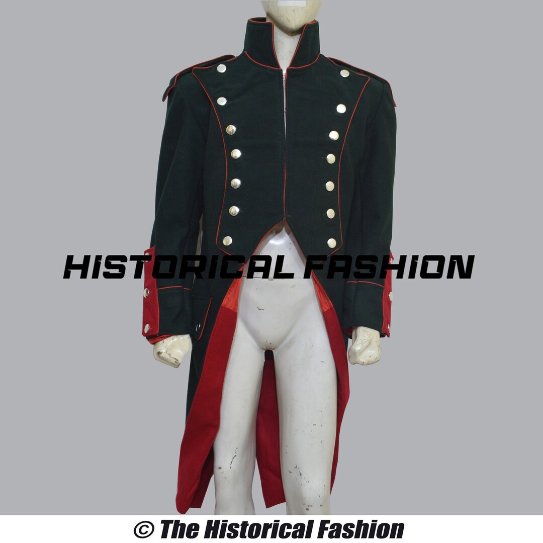 Ameri　NAPOLEON DETAIL FLARE COAT Amazon.com: ZIUFVML Men's Napoleon Jacket Costume Army