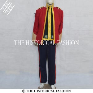 Mercian Regiment Uniform, Royal Regiment Uniform, British Regiment Jacket, Red Royal Regiment Jacket Men Red Wool British Uniform
