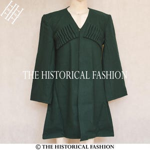 Green Wool Chokha: Men&#39;s Georgian Caucasus Cossack Jacket