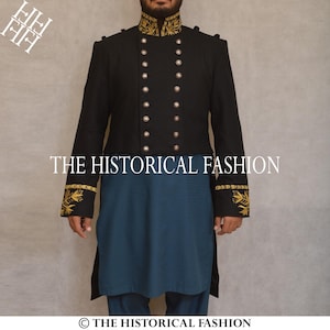 British Regiment Jacket, British Army Jacket, Royal British Regt. Jacket, British Tailcoat Black Wool 1872 Regiment Jacket