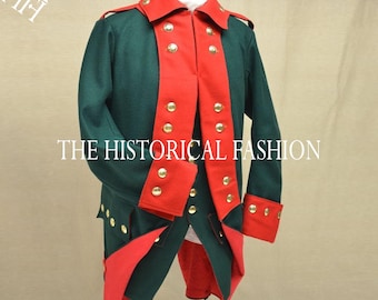 Uniforme de lana de cazador de Hesse: Chaqueta de la Guerra de la Independencia de 1776
