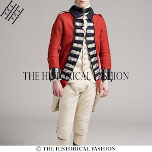 7th Regiment of Foot Uniform, Royal Fusiliers Uniform, British Uniform, 1778 Regulations Uniform, British Field Service Jacket Red Wool Coat