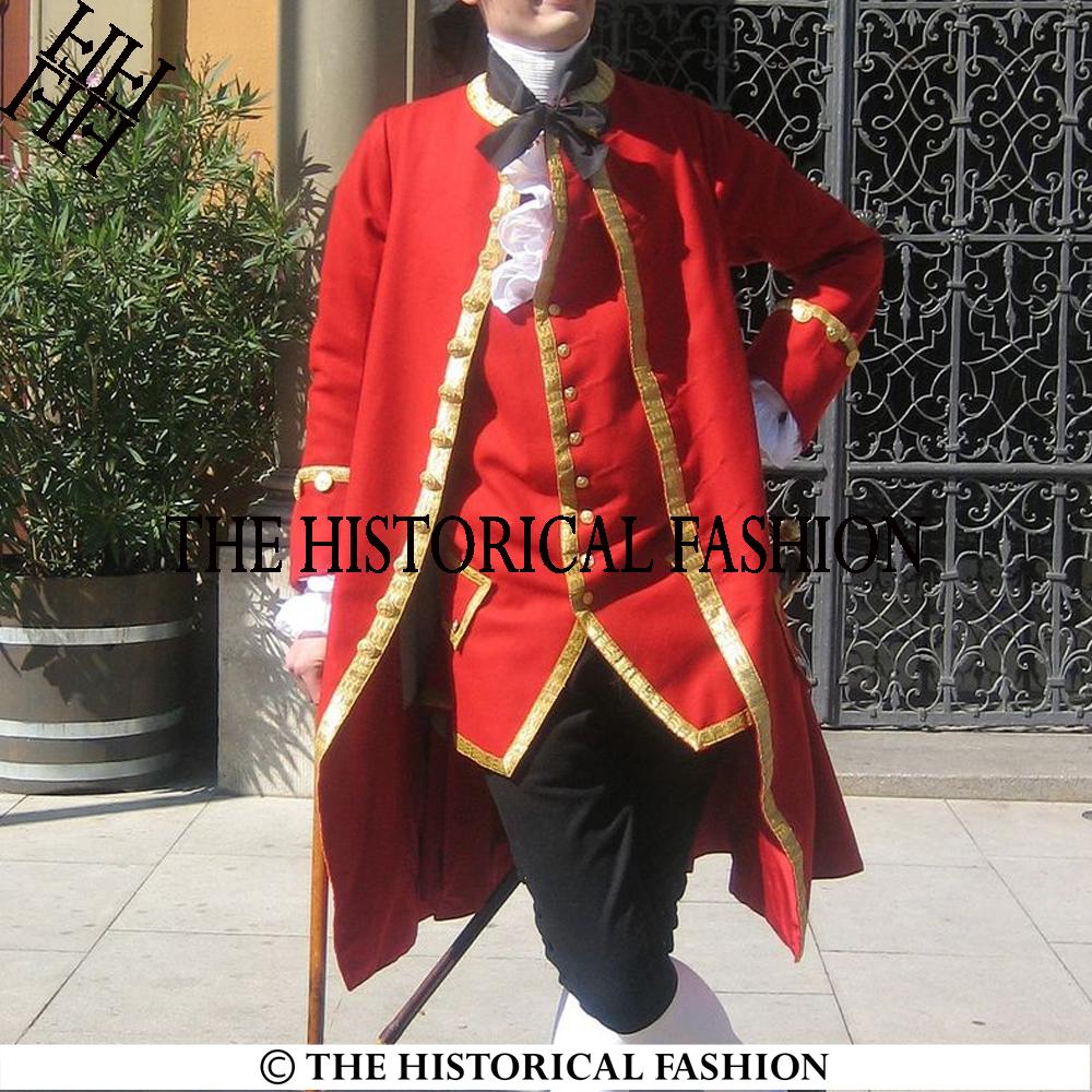 アメリカ独立戦争イギリス軍 レッドコート イギリス軍のレッドコート衣装：18世紀のウール製独立戦争時の制服