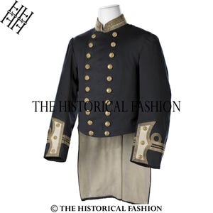 Royal Naval Wool Tailcoat: 1877 British Navy Uniform Jacket