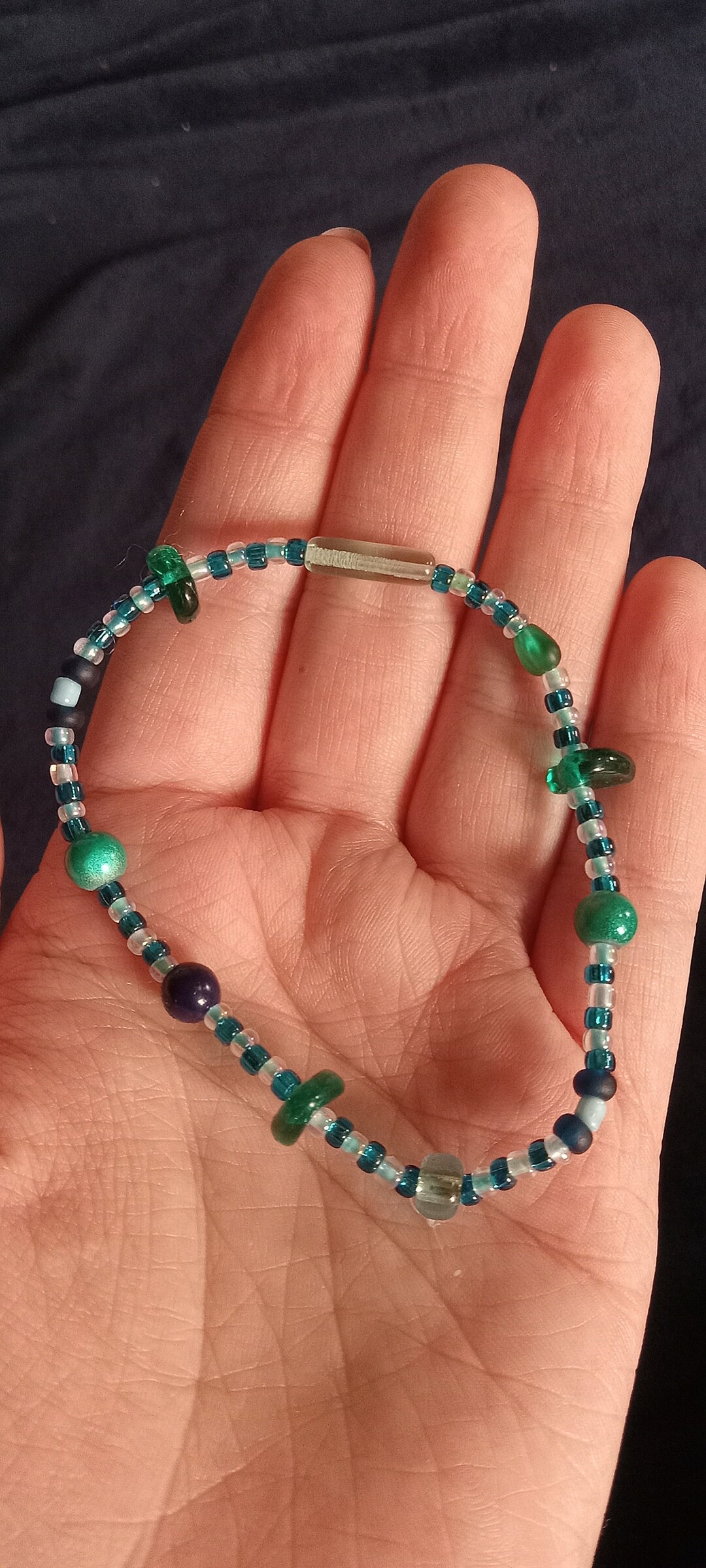 Blue Friendship Bracelet Etsy