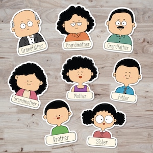 Family Tree With Card Printable Activity for Preschool - Etsy