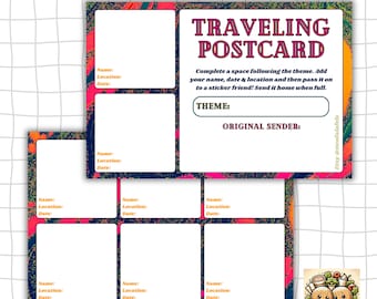 Abstract #1 Traveling Sticker Postcard TPC (3-Pack)