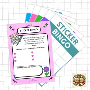 Sticker BINGO Traveling Postcard TPC Variety (5-Pack)!