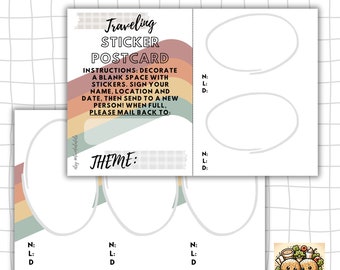 Traveling Sticker Postcard (3-pack)