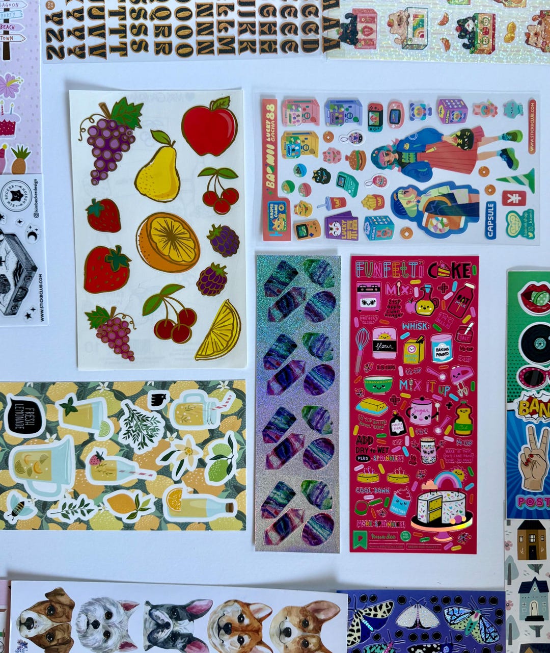 Sticker Surprise: A Curated Collection of 5 Random Sticker Sheets From ...