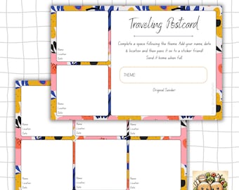 Abstract #3 Traveling Sticker Postcard TPC (3-Pack)