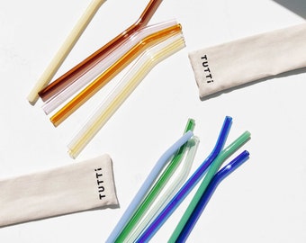 Borosilicate Glass Straw Set