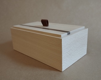 Hand made solid French hardwood souvenirs box.